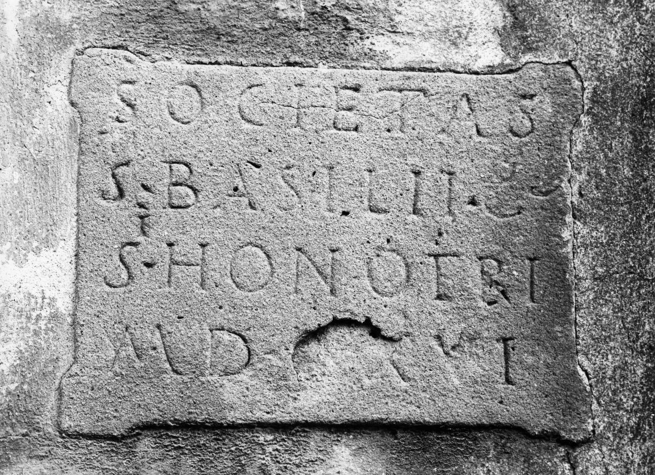 lapide commemorativa - bottega toscana (sec. XVII)