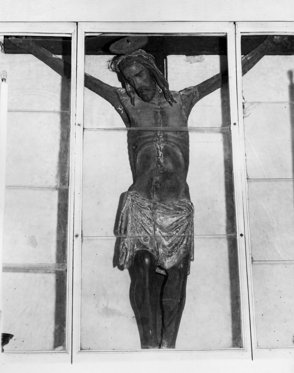 Cristo crocifisso dolente (scultura) - bottega toscana (metà sec. XIV)