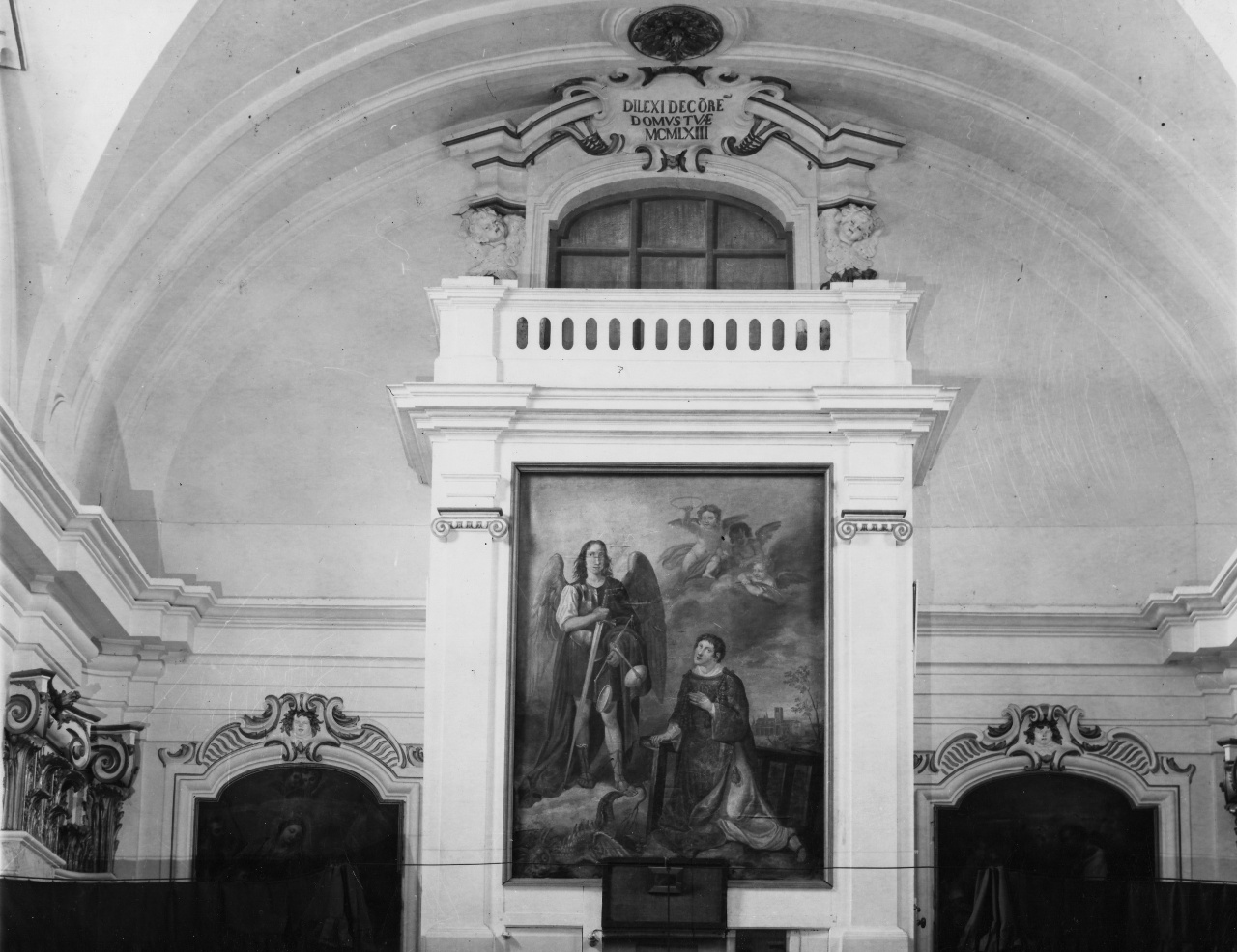 San Michele Arcangelo e San Lorenzo (dipinto) di Finocchi Luigi (sec. XIX)