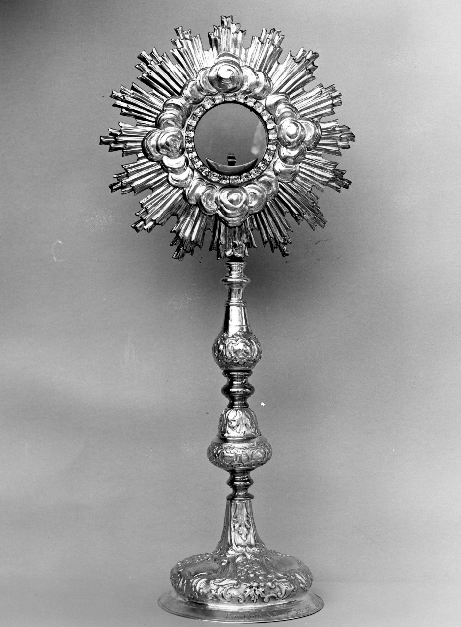 ostensorio - a raggiera - bottega toscana (sec. XVIII)