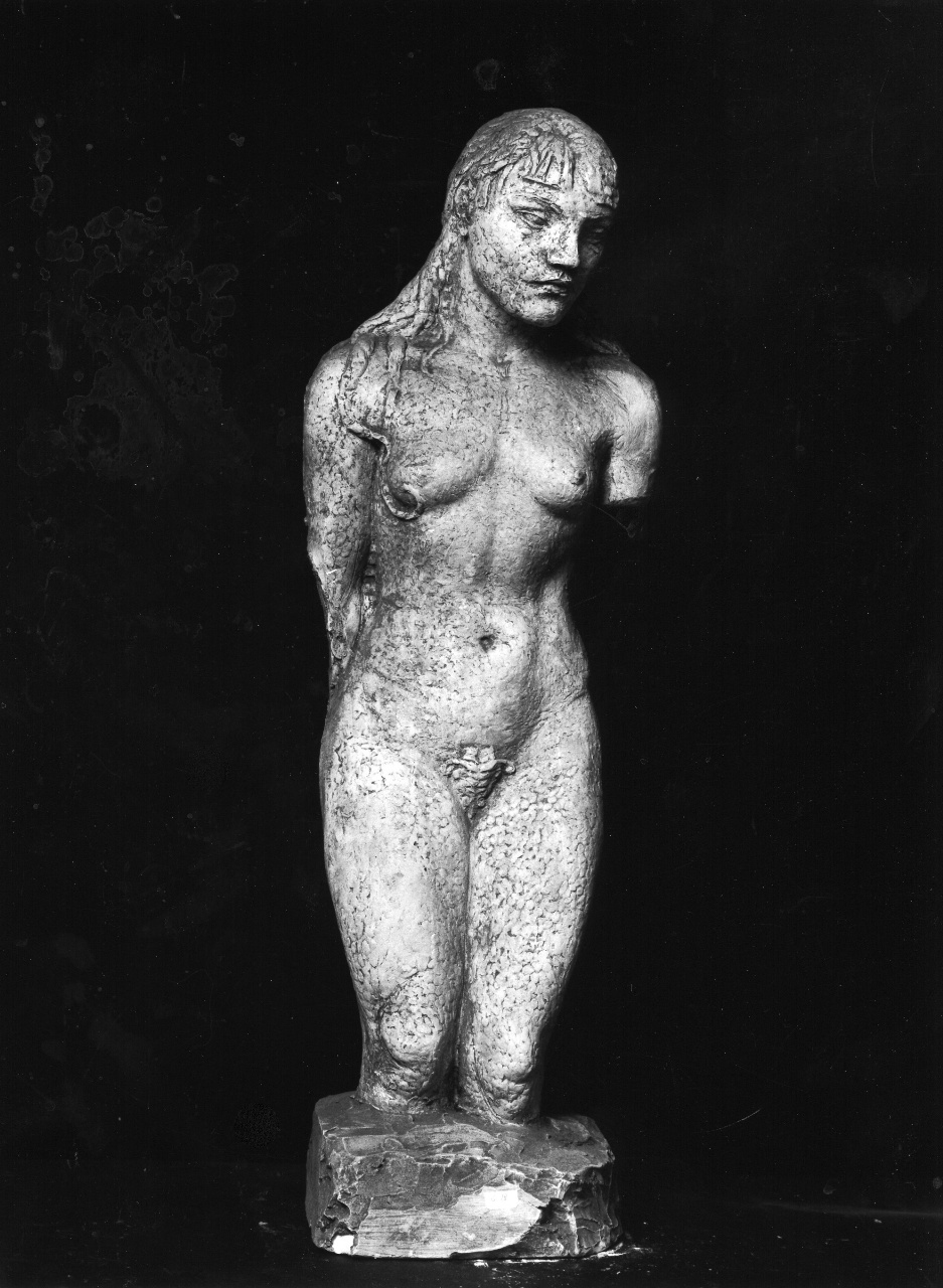 Bagnante, figura femminile nuda (scultura) di Andreotti Libero (sec. XX)