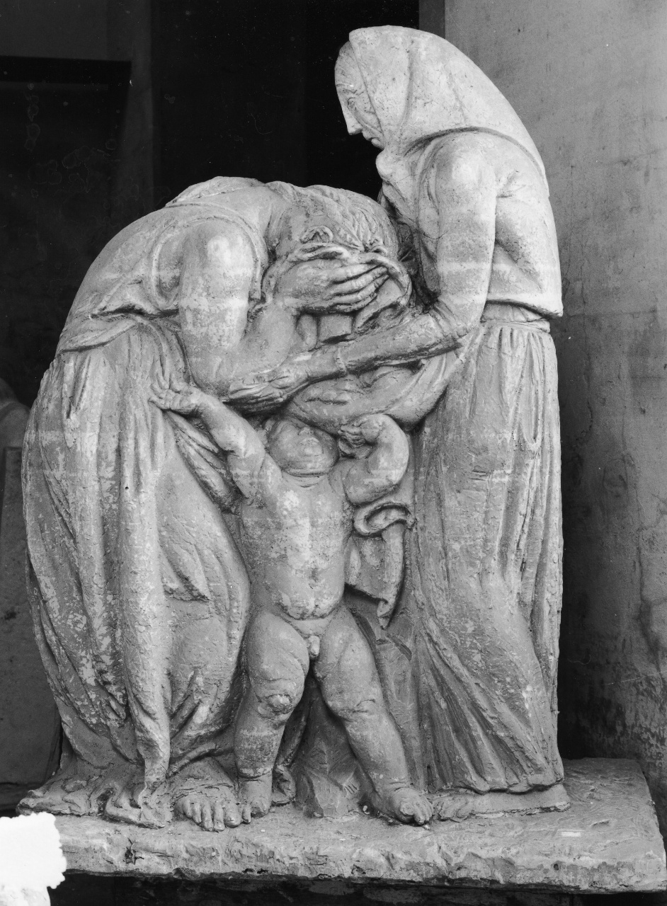 Il perdono, figure femminili con bambino (scultura) di Andreotti Libero (sec. XX)