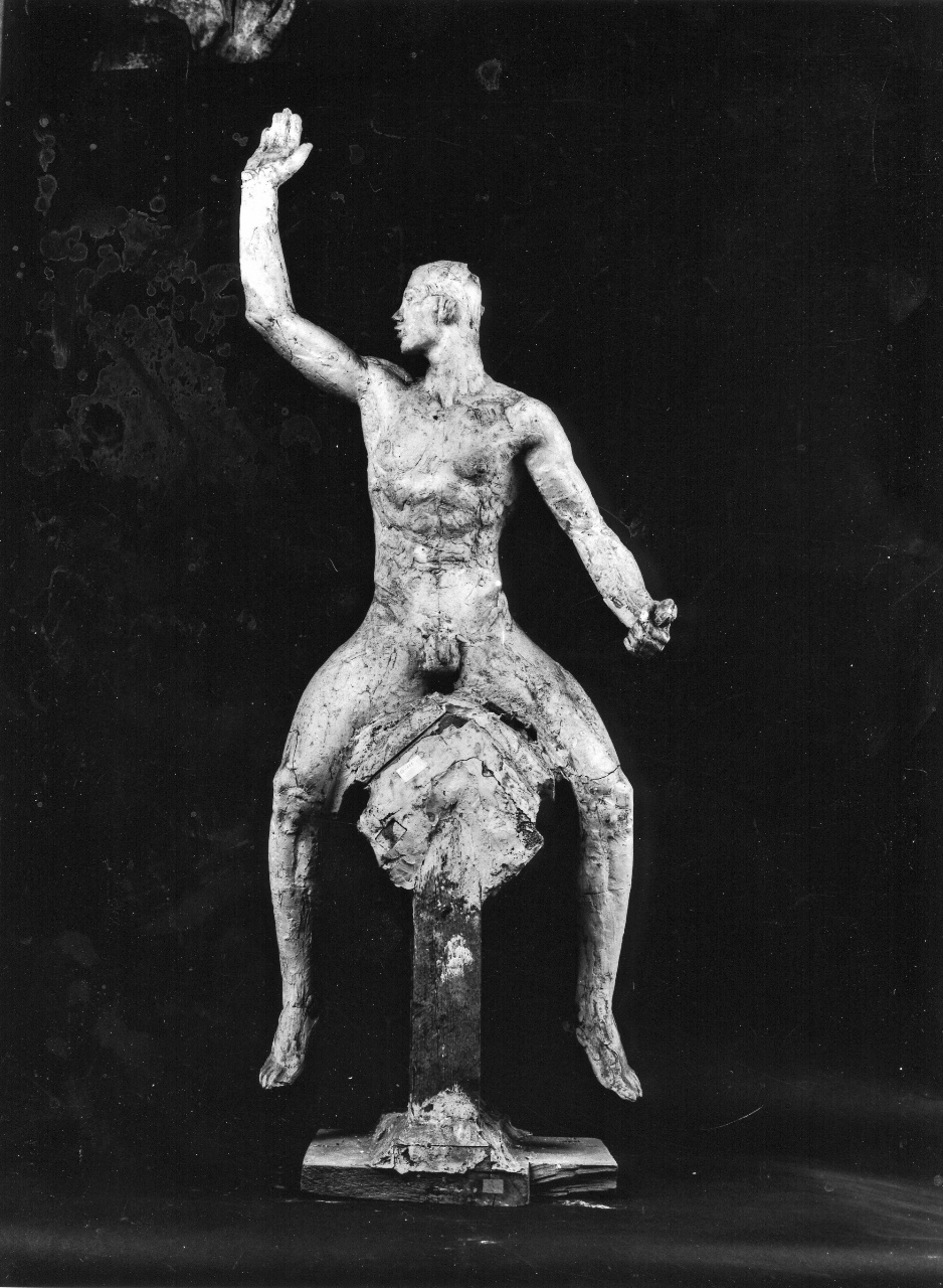 Eroe nudo, figure allegoriche (statuetta) di Andreotti Libero (sec. XX)
