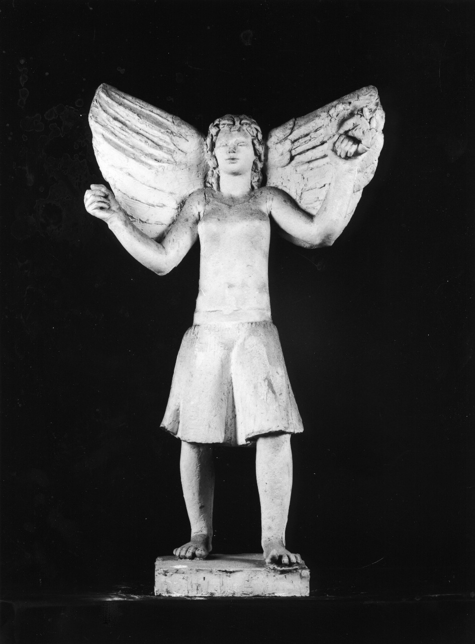 Vittoria alata con coroncina, figure allegoriche (statuetta) di Andreotti Libero (sec. XX)