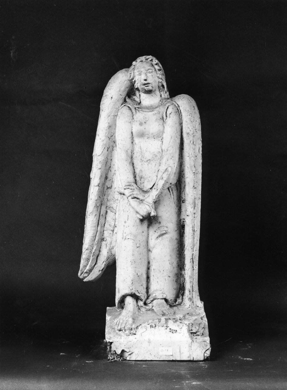 angelo con spada (scultura) di Andreotti Libero (sec. XX)
