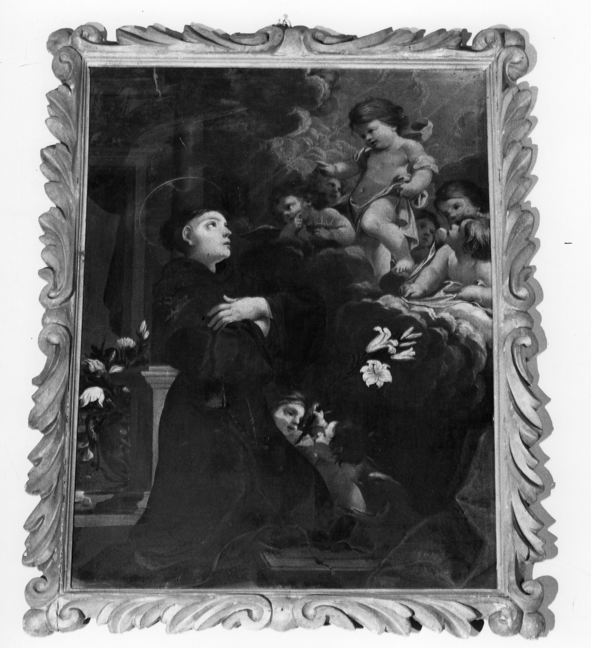 Sant'Antonio da Padova con il bambino (dipinto) - ambito toscano (sec. XVIII)