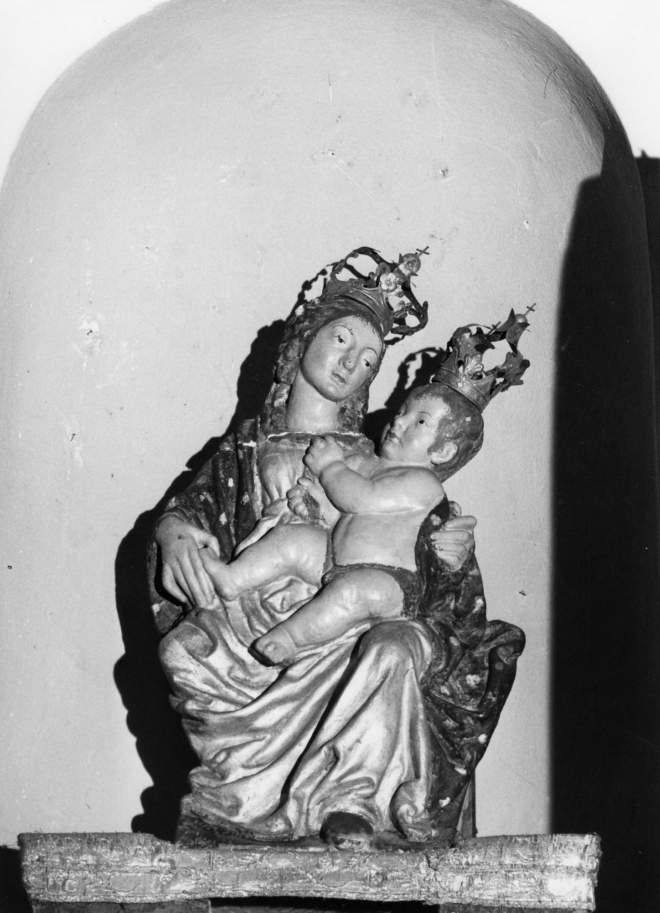 Madonna con Bambino (scultura) - ambito toscano (fine/inizio secc. XV/ XVI)