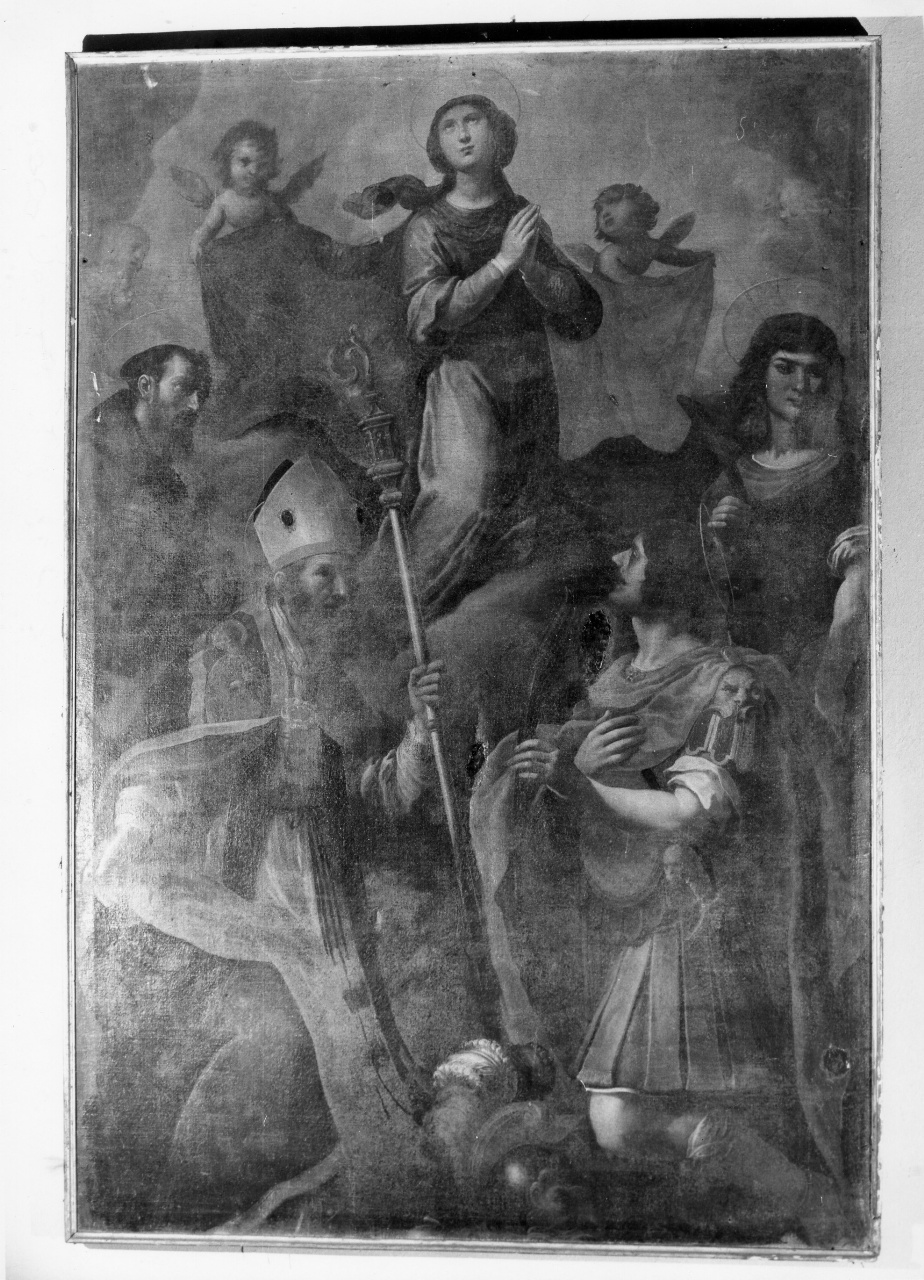 Madonna Immacolata e Santi (dipinto) - ambito toscano (metà sec. XVII)