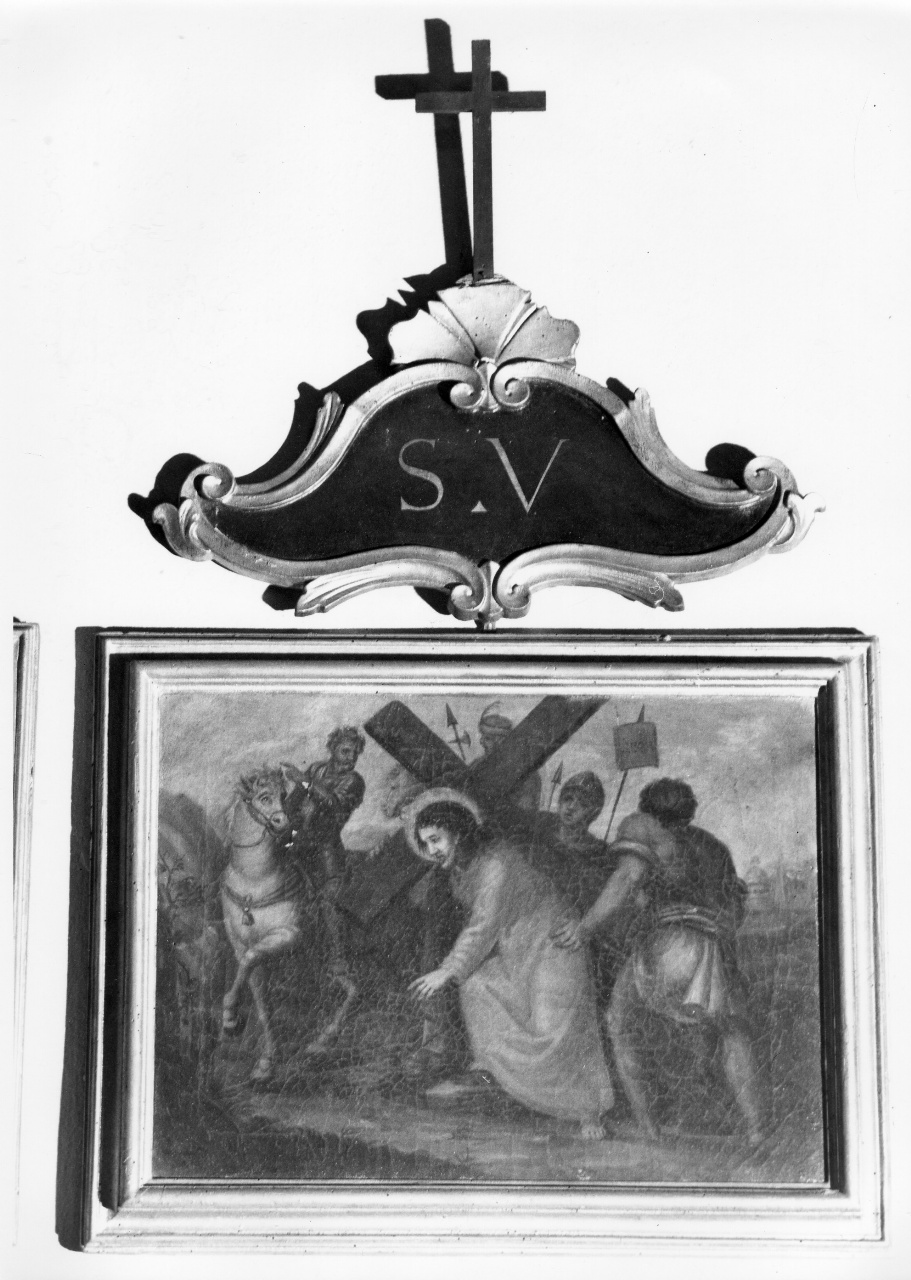 stazioni della via crucis (dipinto, serie) - ambito toscano (sec. XIX)