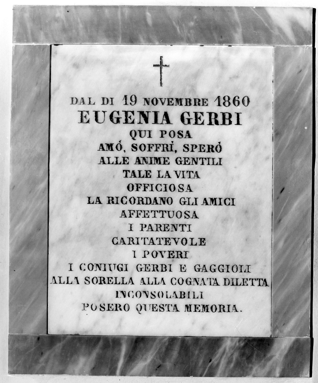 lapide tombale - bottega toscana (sec. XIX)