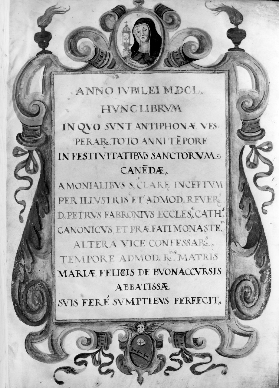 motivi decorativi a volute (miniatura, complesso decorativo) - ambito toscano (sec. XVII)