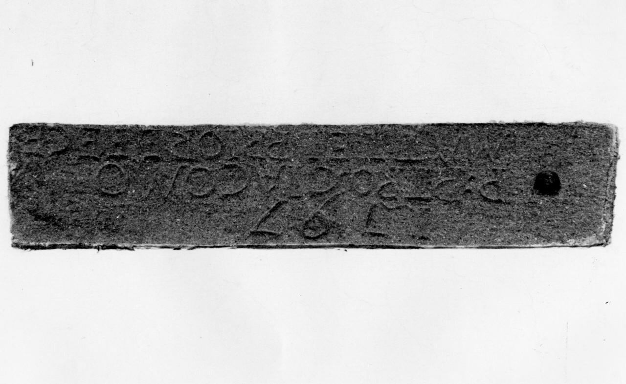 lapide - produzione toscana (ultimo quarto sec. XVIII)