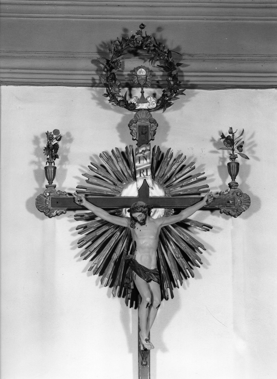 Cristo crocifisso dolente (croce processionale) - bottega toscana (sec. XIX)