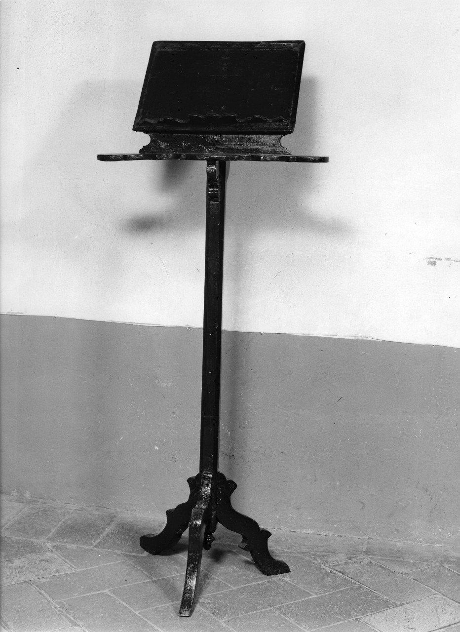 leggio a fusto - bottega toscana (seconda metà sec. XVIII)