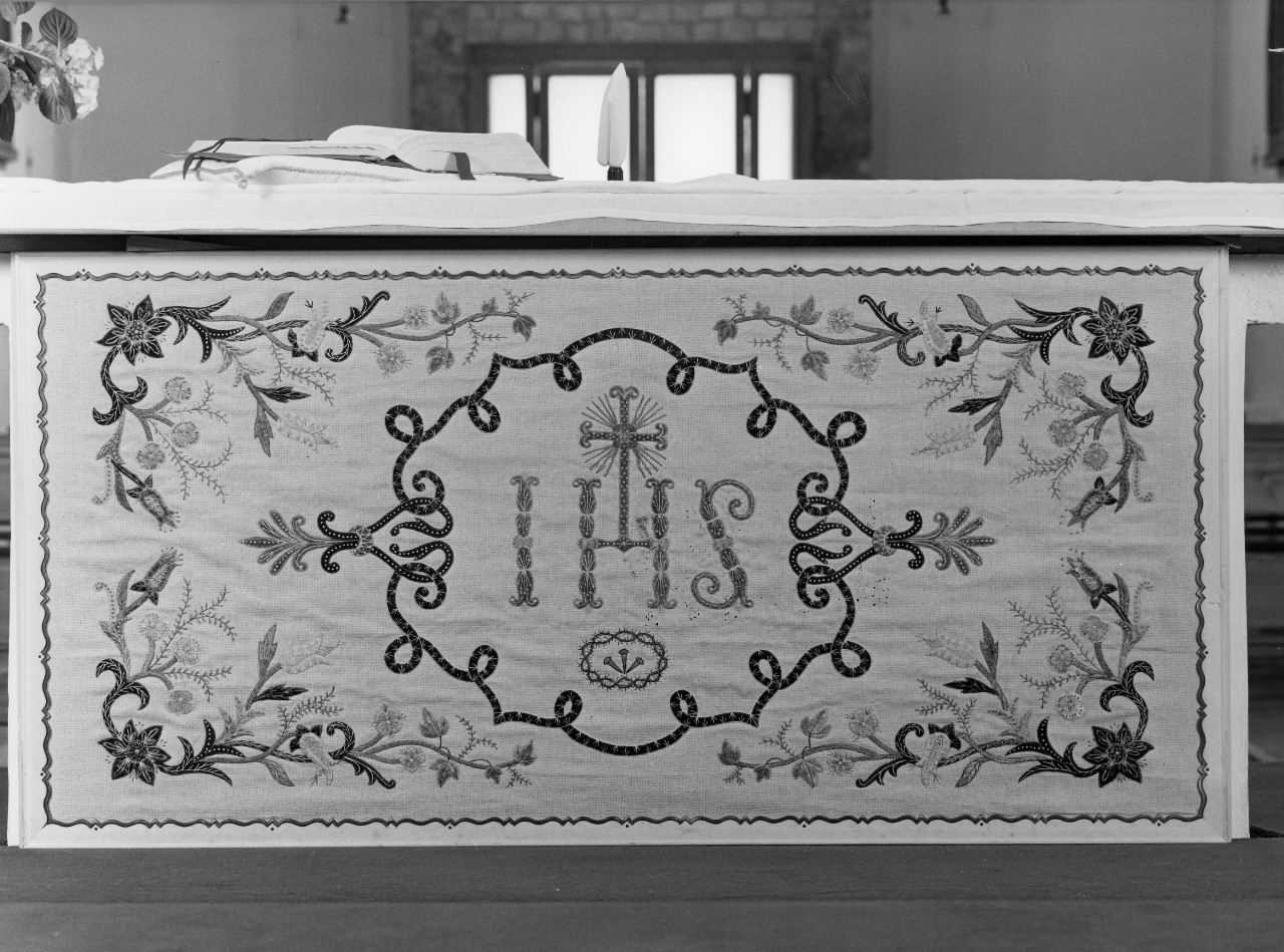 paliotto - a pannello piano - bottega toscana (sec. XVIII)