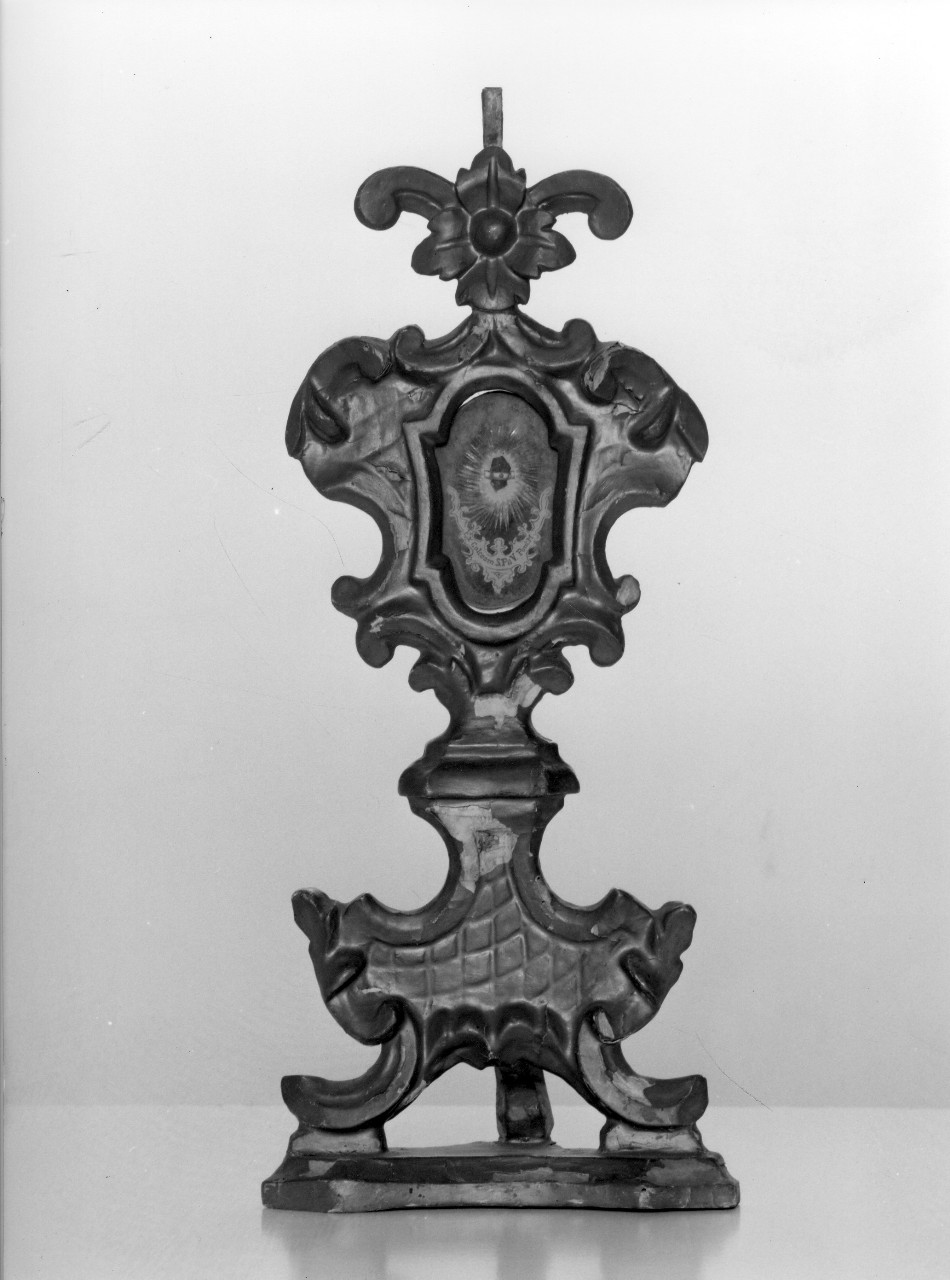 reliquiario - a ostensorio - bottega toscana (seconda metà sec. XVIII)