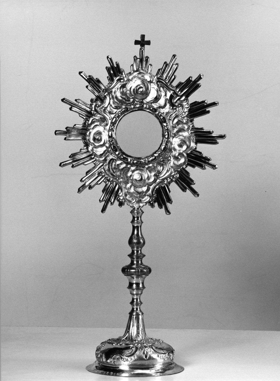 ostensorio - a raggiera - bottega toscana (seconda metà sec. XVIII)