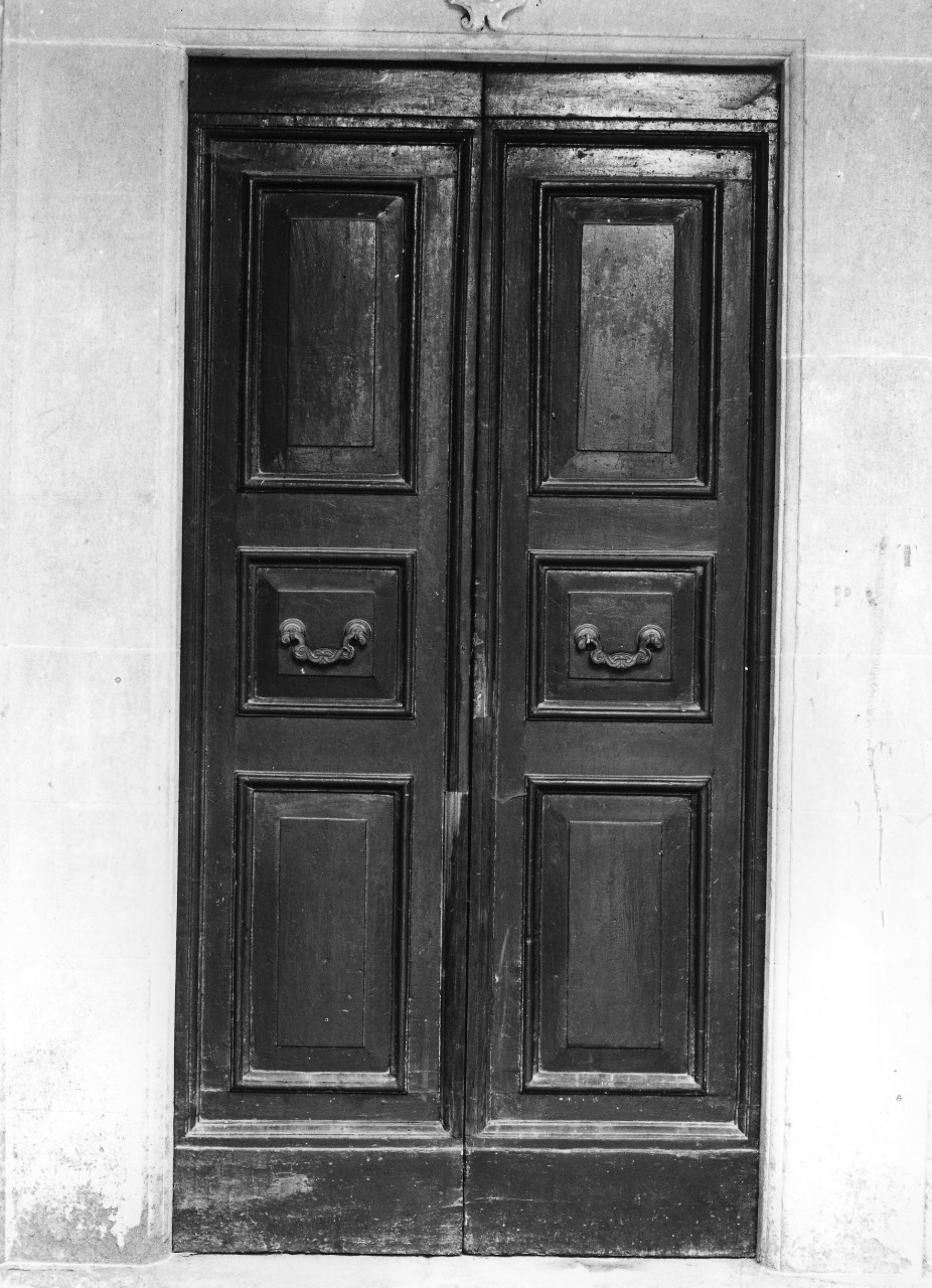 porta - a due battenti, serie - bottega toscana (metà sec. XVII)