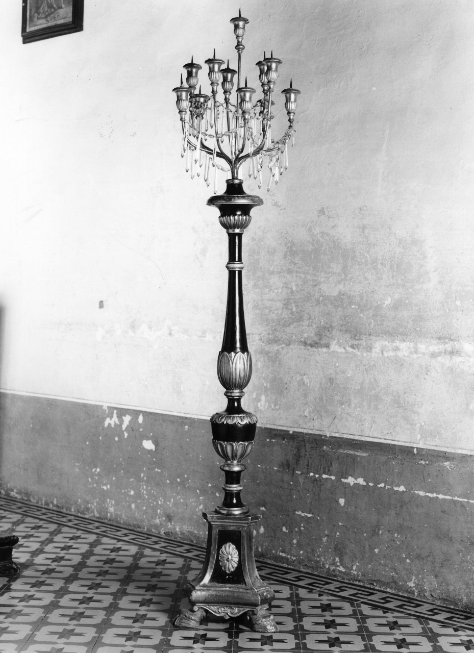 candelabro, coppia - bottega toscana (prima metà sec. XVIII)