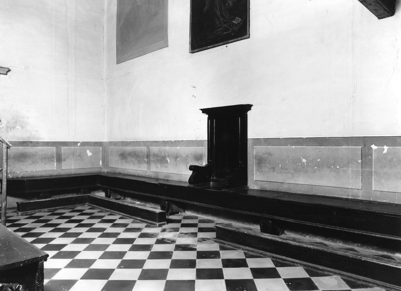 stalli del coro, insieme - bottega toscana (prima metà sec. XVII)