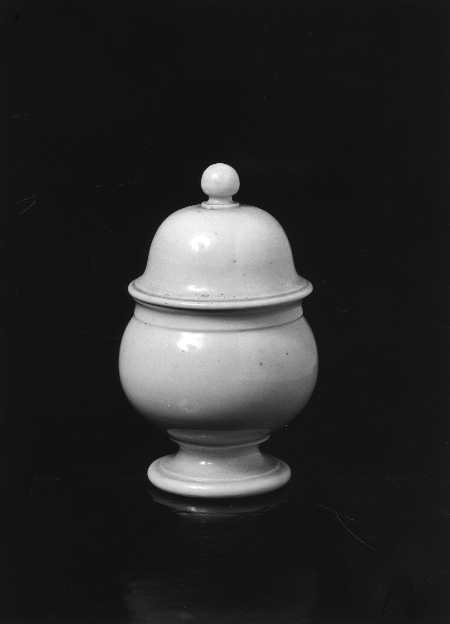 vasetto con coperchio - bottega toscana (fine/inizio secc. XVIII/ XIX)