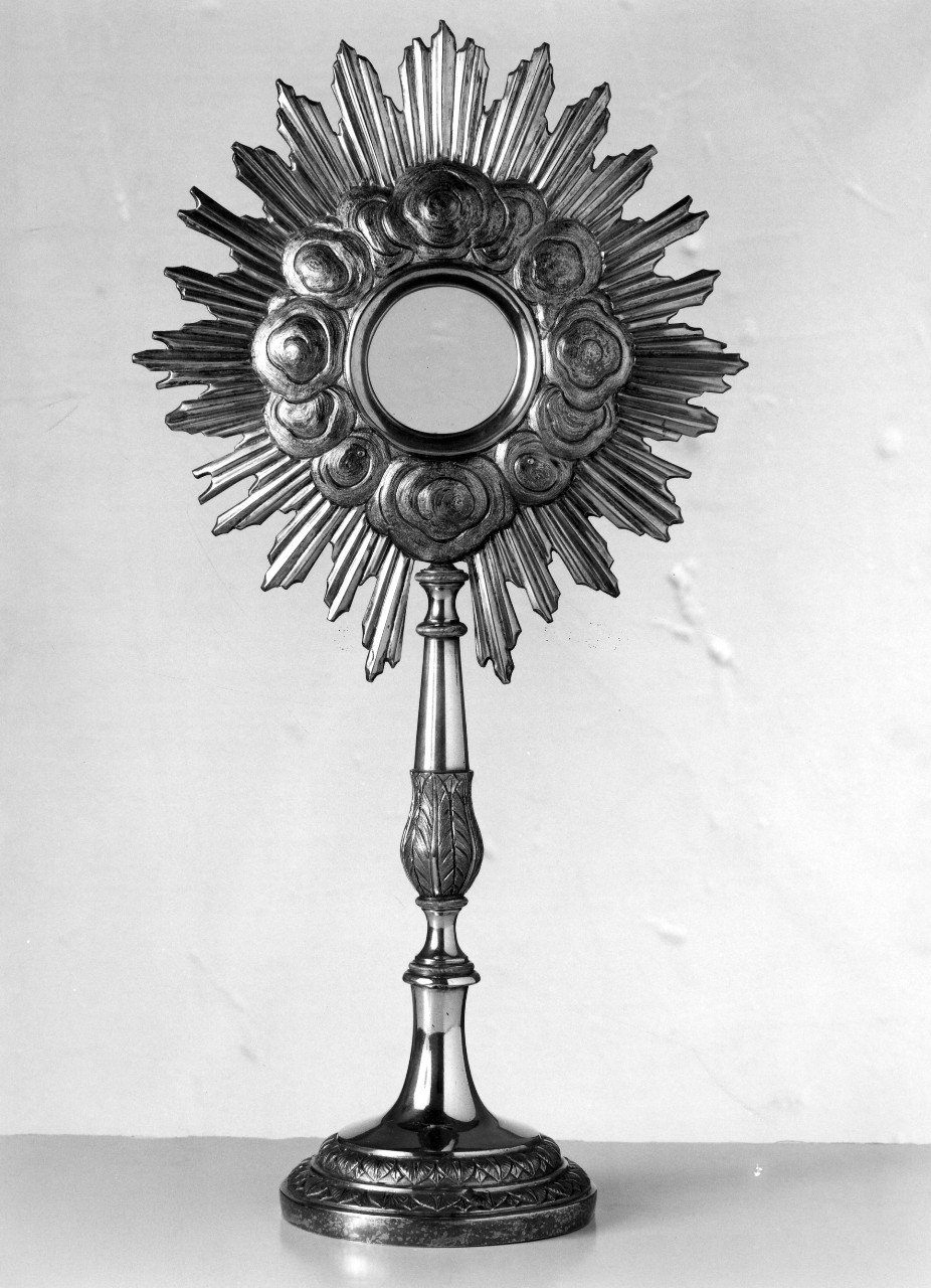 ostensorio - a raggiera - bottega toscana (metà sec. XIX)
