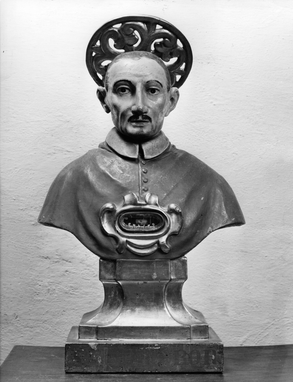 San Carlo Borromeo (reliquiario - a busto) - bottega toscana (fine/inizio secc. XVII/ XVIII)