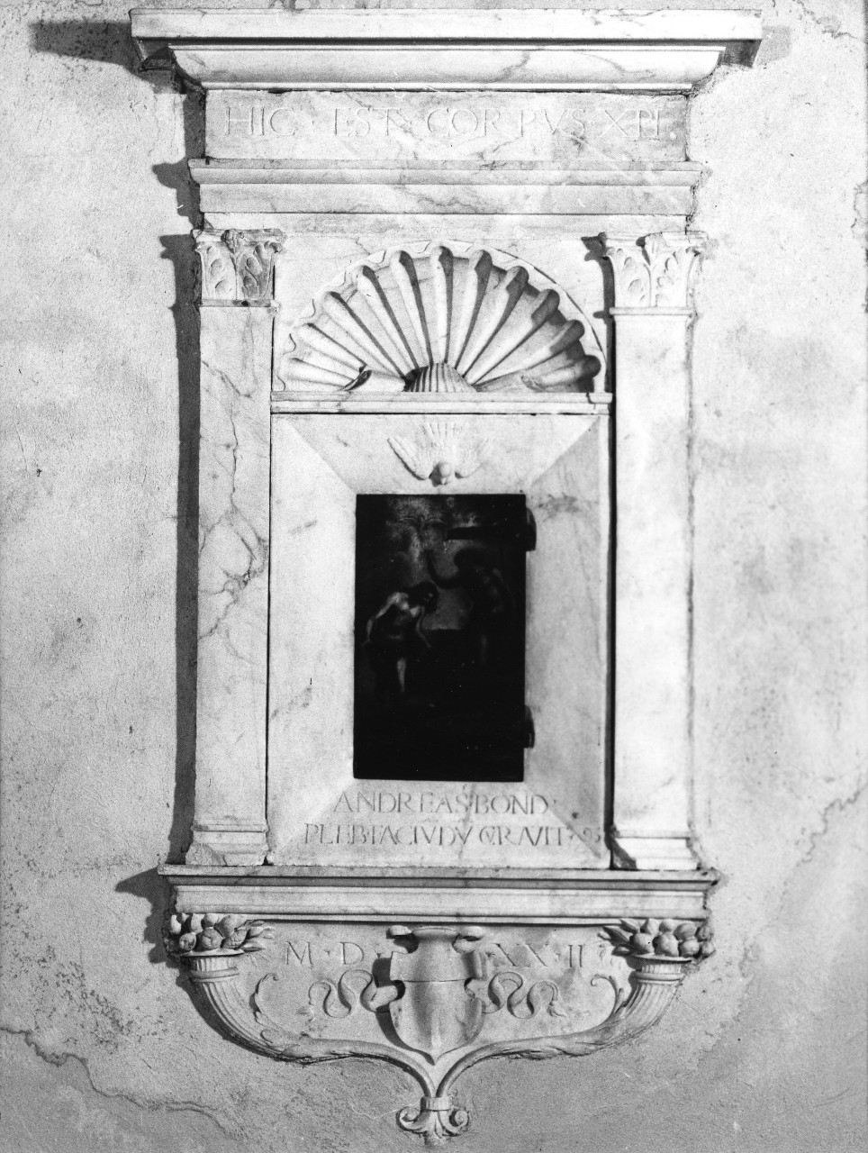 mostra di tabernacolo - a muro - bottega toscana (sec. XVI)