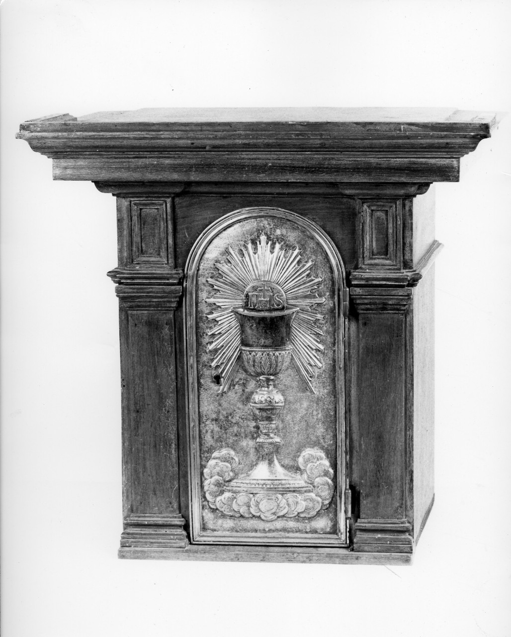 tabernacolo - a frontale architettonico - bottega toscana (prima metà, seconda metà sec. XIX, sec. XIX)