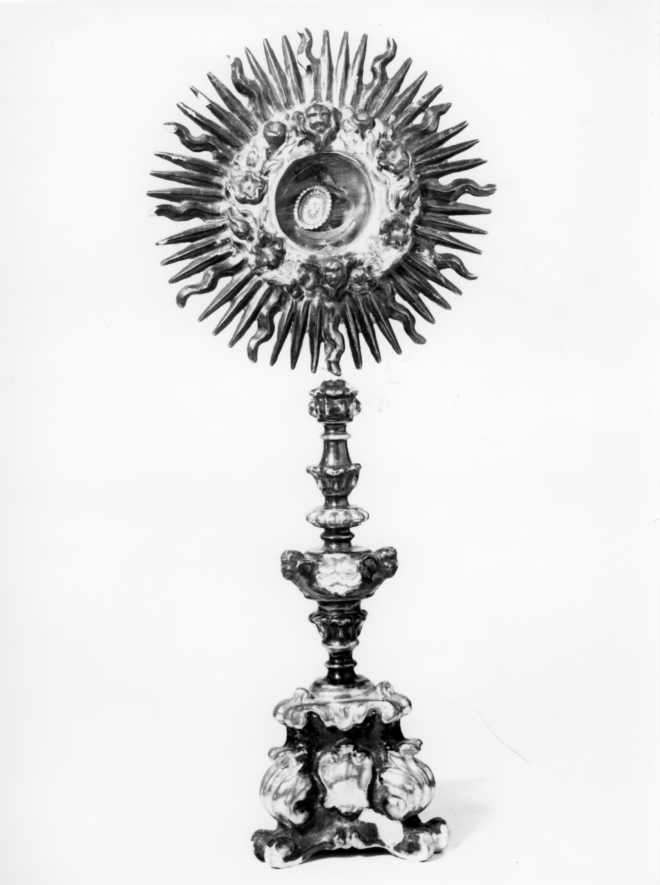 reliquiario - a ostensorio - bottega toscana (sec. XVIII)