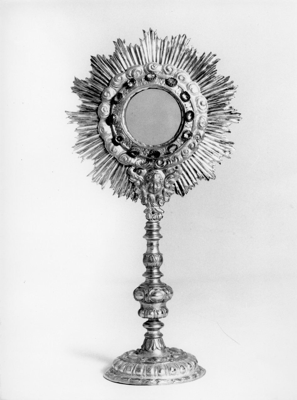 ostensorio - a raggiera - bottega fiorentina (seconda metà sec. XVIII)