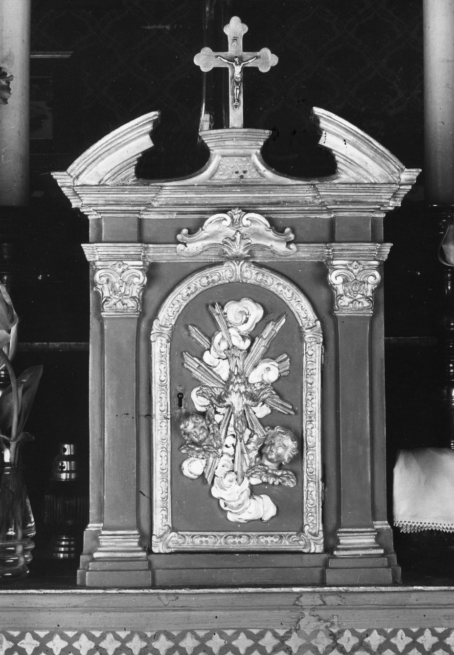 tabernacolo - a frontale architettonico - bottega toscana (seconda metà sec. XVIII)