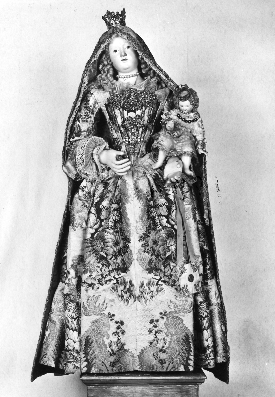 Madonna del Carmelo (statuetta devozionale, insieme) - bottega toscana (sec. XVIII)