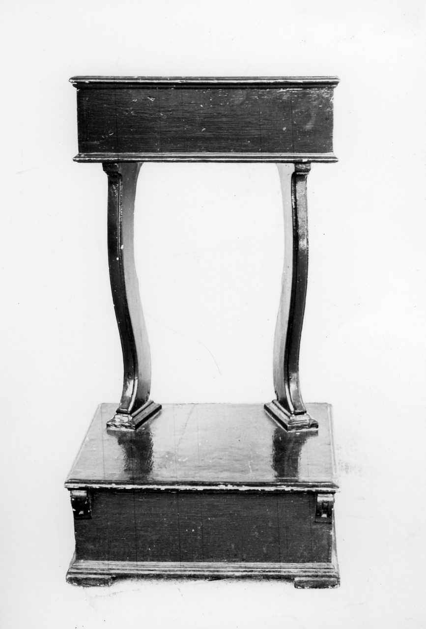 inginocchiatoio - a montanti sagomati, coppia - bottega toscana (sec. XIX)