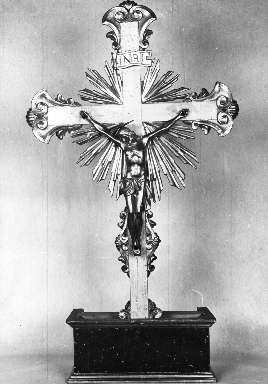 Cristo crocifisso (croce processionale) - bottega toscana (sec. XIX)