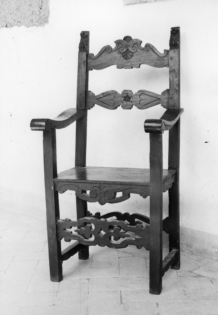 seggiolone, coppia - bottega toscana (prima metà sec. XVIII)