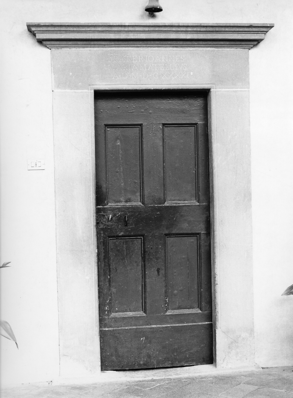 mostra di porta, insieme - bottega toscana (sec. XVII)