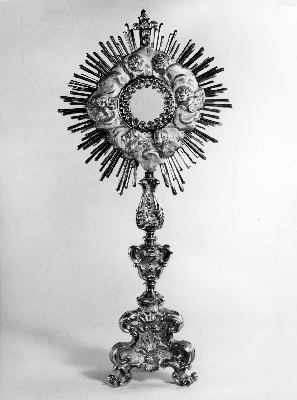 ostensorio - a raggiera - bottega toscana (sec. XVIII)
