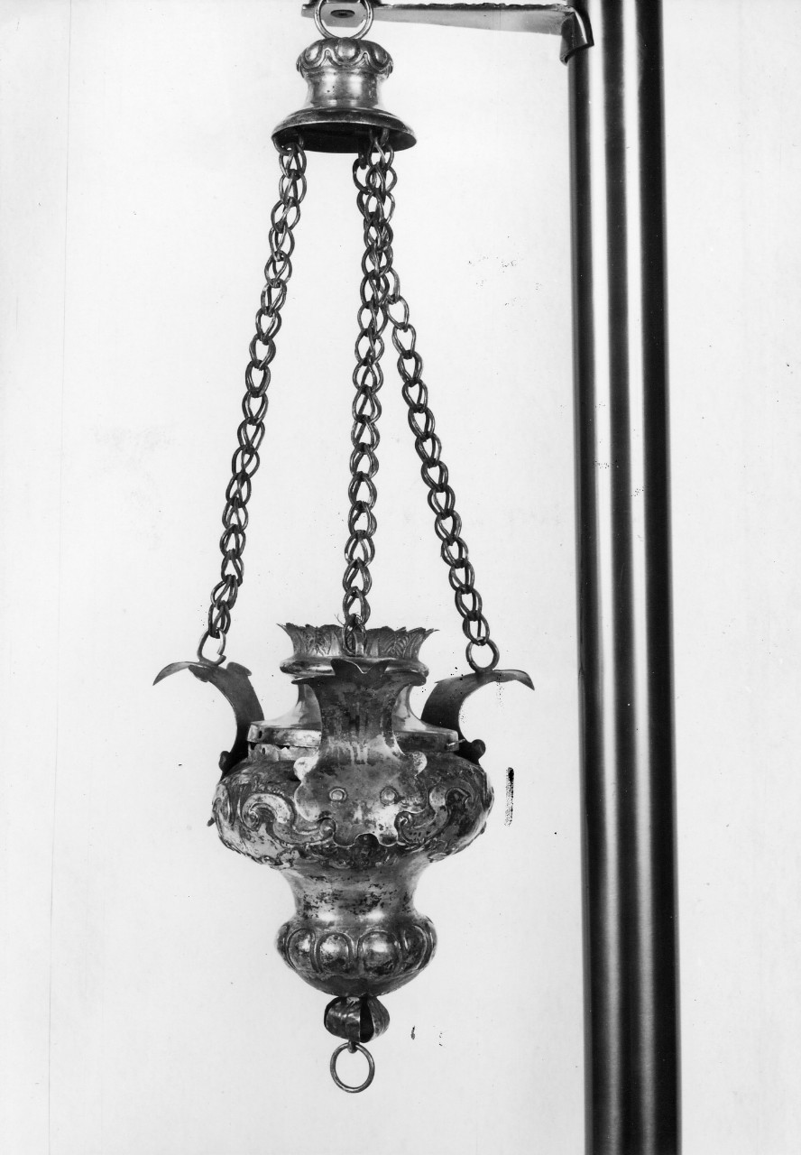 lampada pensile a vaso - bottega toscana (sec. XVIII)