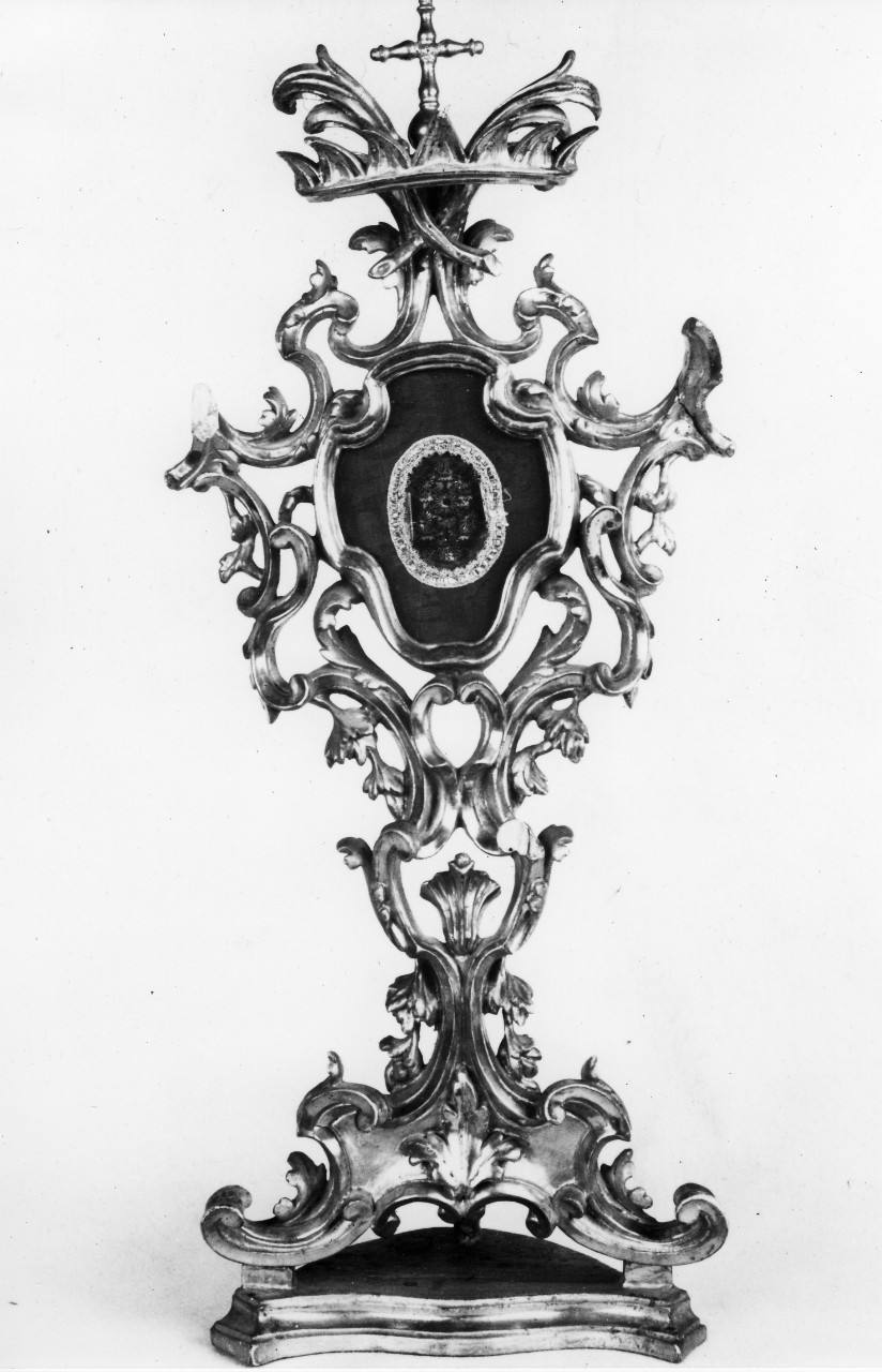 reliquiario - a ostensorio, serie - bottega toscana (metà sec. XVIII)