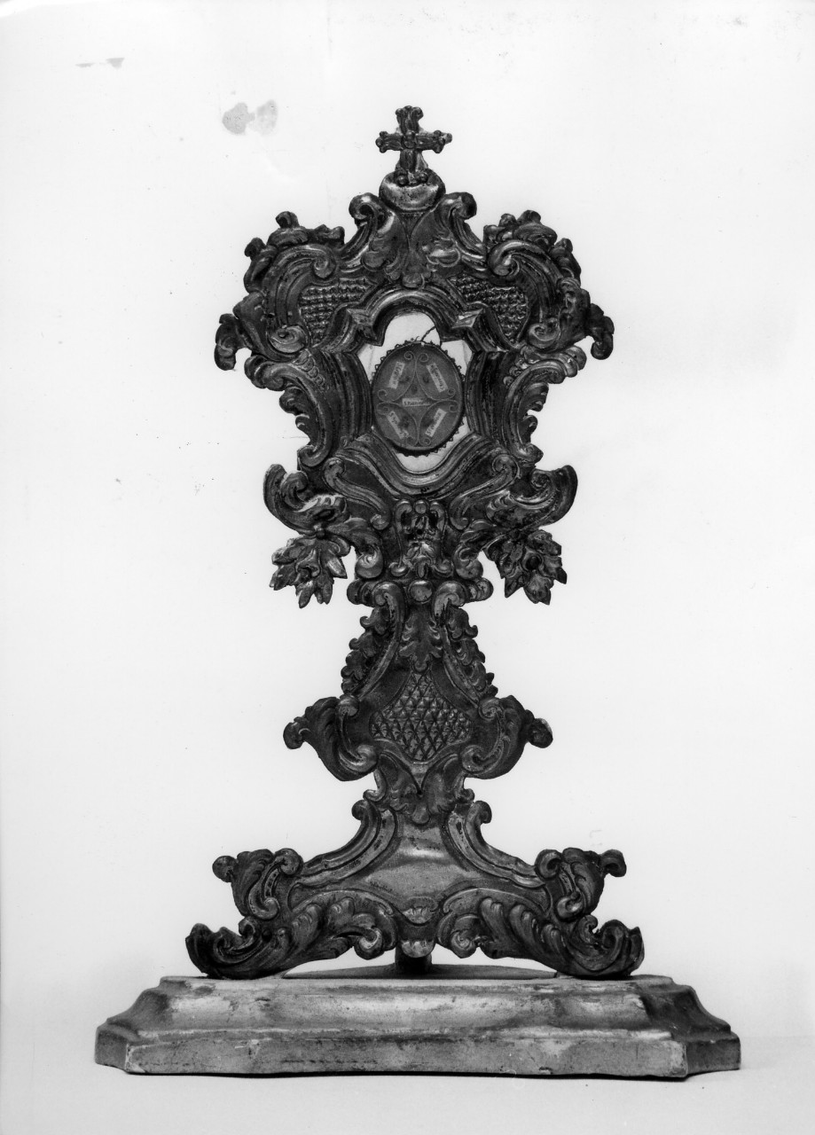 reliquiario - a ostensorio - bottega toscana (seconda metà sec. XVIII)
