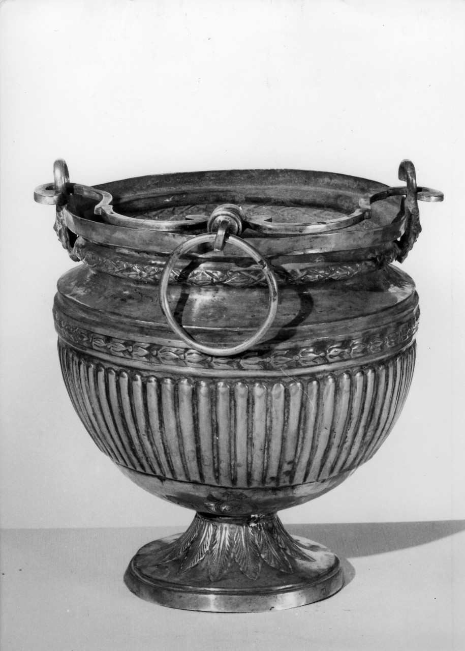 servizio per aspersione, insieme - bottega napoletana (sec. XIX)