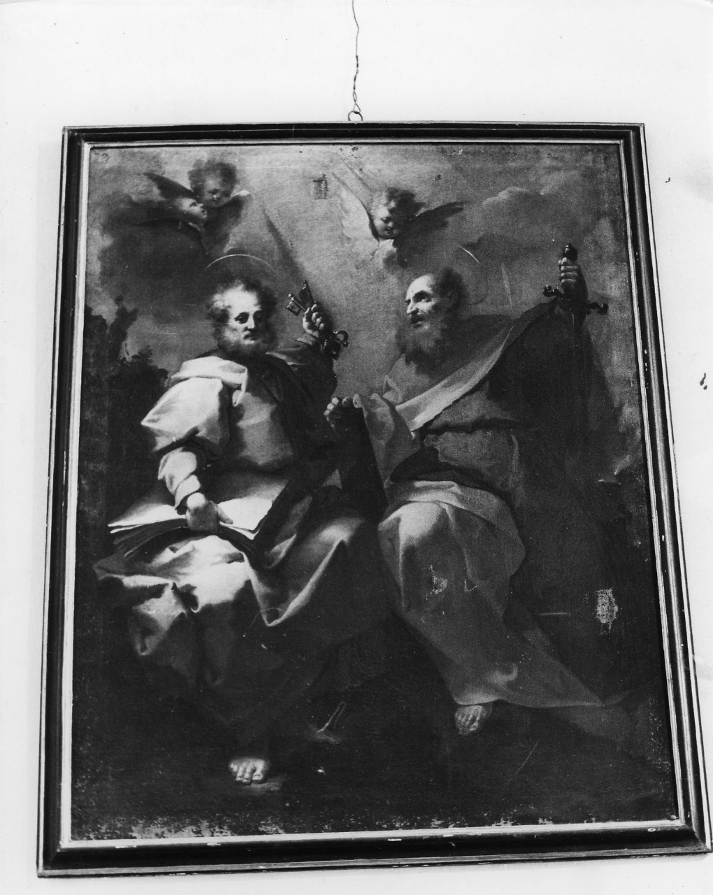 Santi Pietro e Paolo (dipinto, pendant) di Conti Francesco (attribuito) (sec. XVIII)