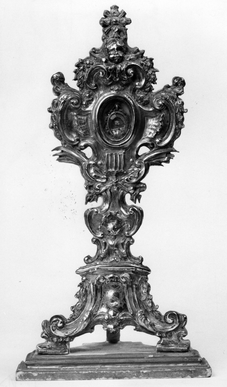 reliquiario - a ostensorio - bottega fiorentina (metà sec. XVIII)