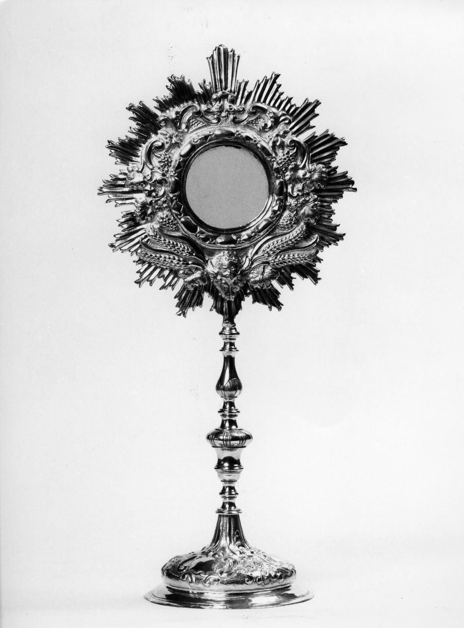 ostensorio - a raggiera - bottega toscana (seconda metà sec. XVIII)
