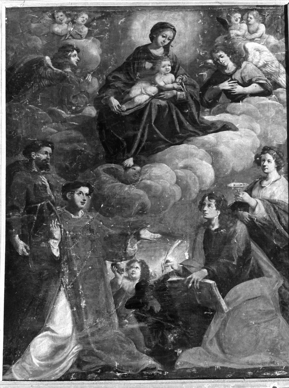 Madonna con Bambino e Santi (dipinto) - ambito toscano (prima metà sec. XVIII)