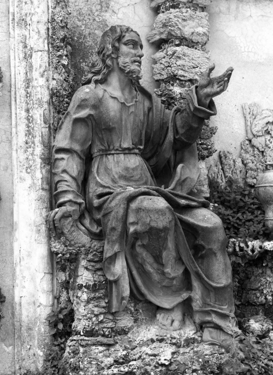 Cristo e la samaritana (gruppo scultoreo) di Fortini Giovacchino (sec. XVIII)