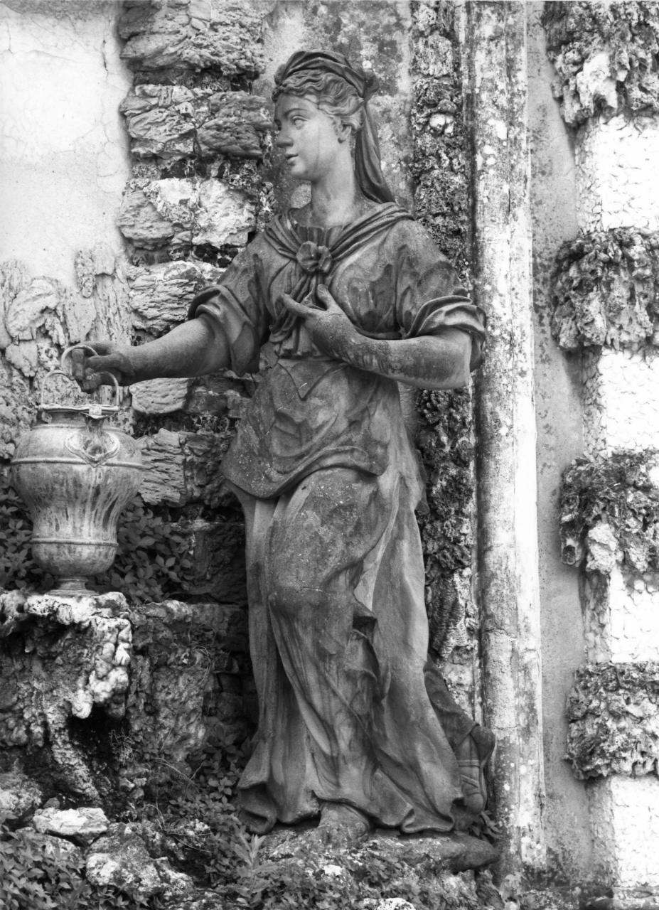 Cristo e la samaritana (gruppo scultoreo) di Fortini Giovacchino (sec. XVIII)