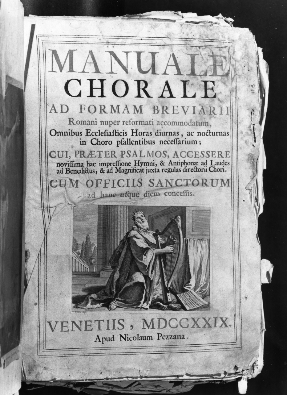 David suona l'arpa (stampa) di Zucchi Francesco (sec. XVIII)