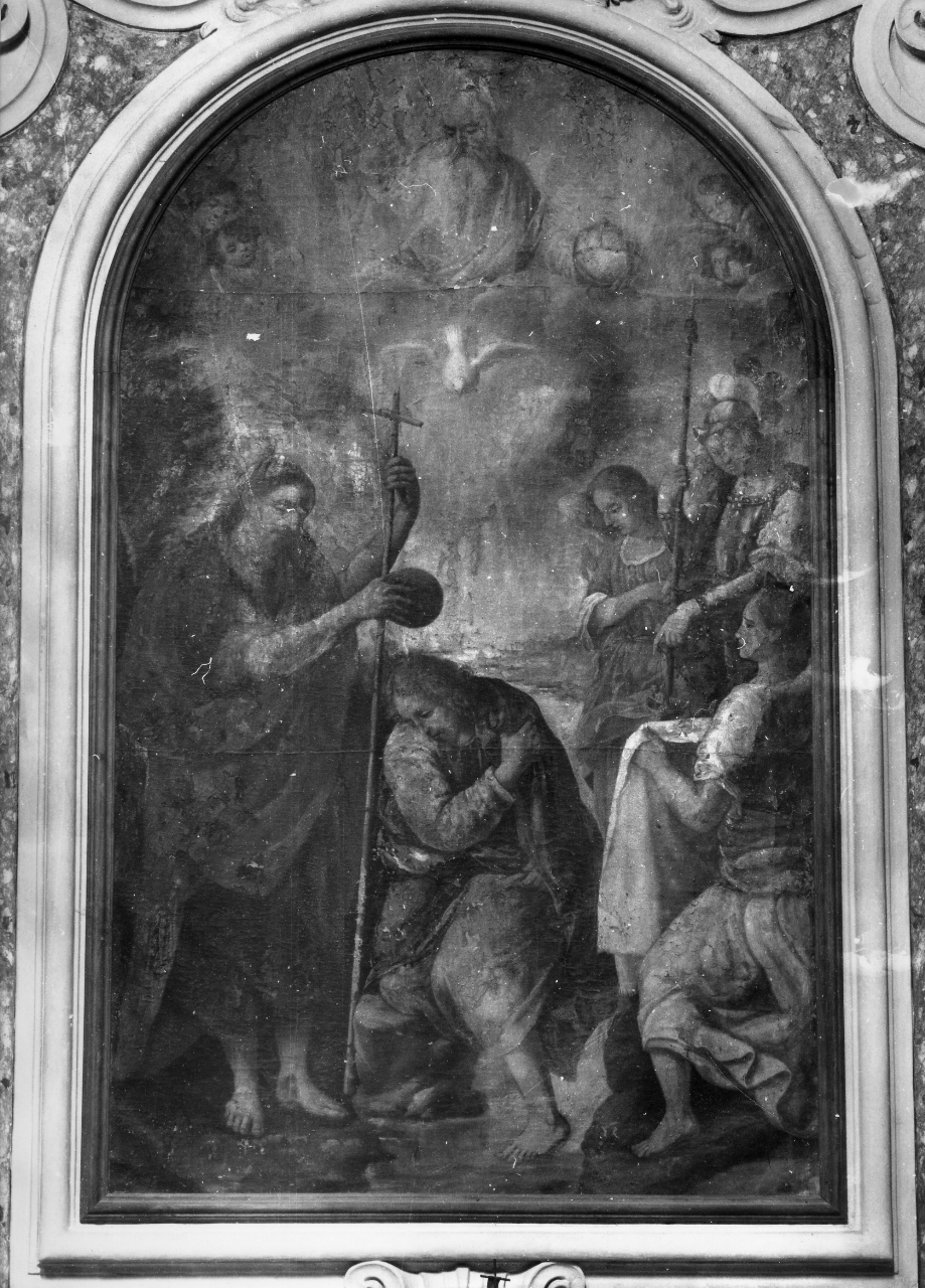 battesimo di Cristo (dipinto) di Vini Sebastiano detto Bastiano Veronese (attribuito) (sec. XVI)